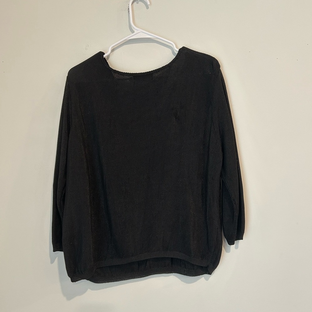 Casual Studio Women’s XL Black Knit Sweater